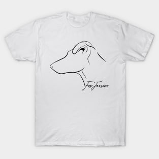 Proud Fox Terrier profile dog lover gift T-Shirt